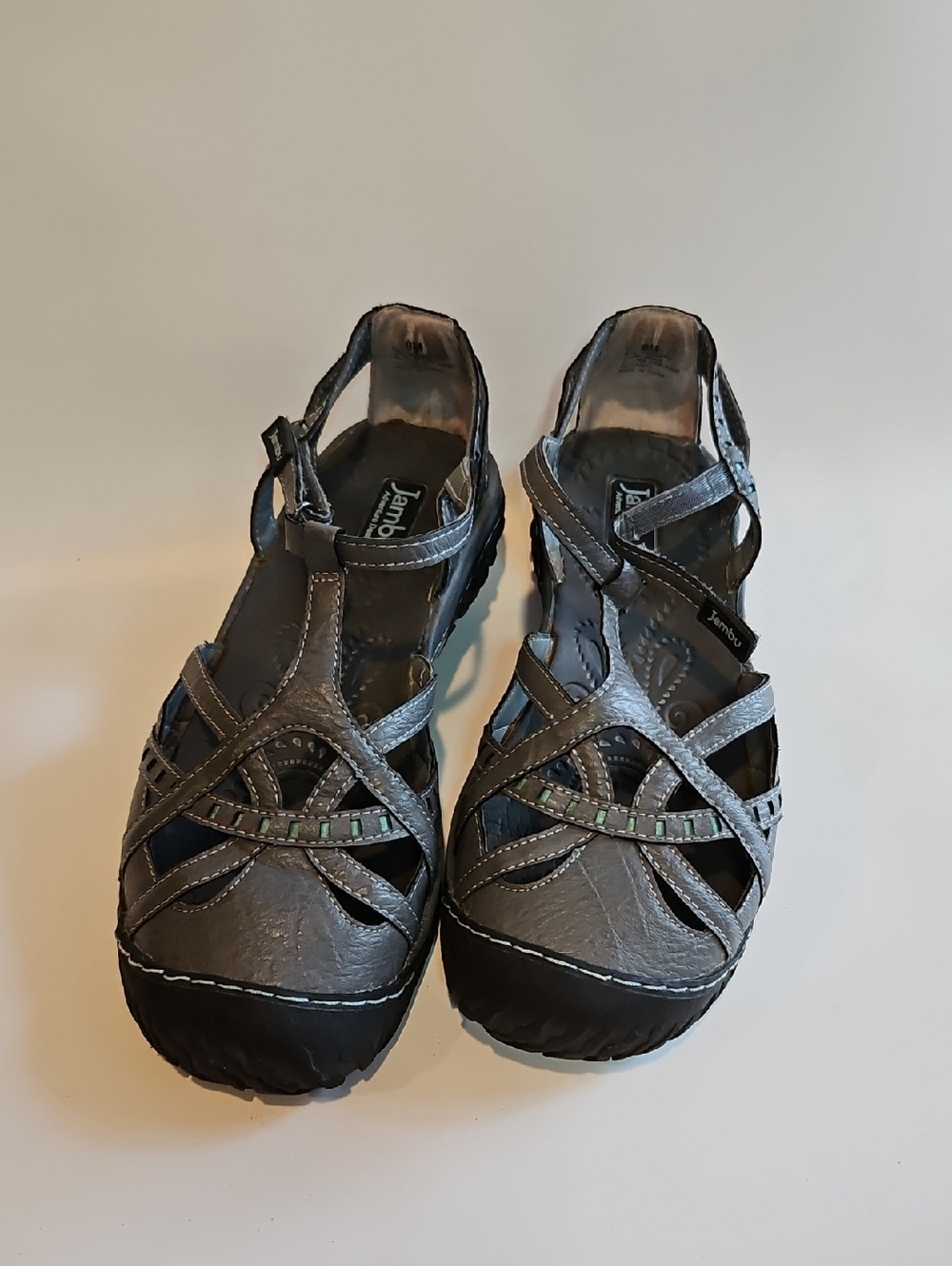 Jambu Gray Closed-Toe Sandals